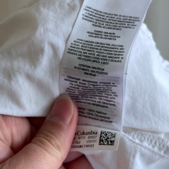 Columbia White Women’s Omni-Shade Button-Up Size XL Shirt GUC - Picture 6 of 7